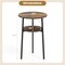 Slickblue; Round Side Tables with Storage Shelf, Metal Frame End Tables for Living Room Bedroom and Small Spaces; Category:Accent & End Tables; Image:7